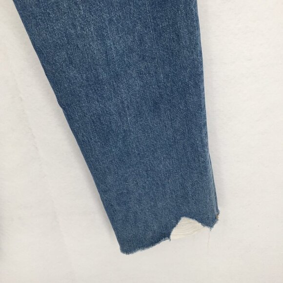 DL1961 Jerry High Rise Vintage straight jeans raw edge Westbrook distress new 27 - Picture 11 of 13